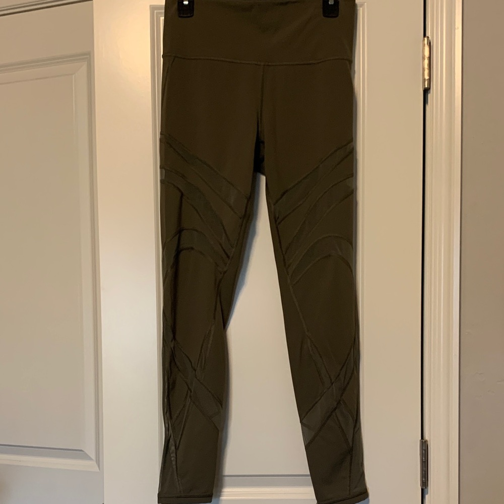 lululemon athletica Olive Green High-Waist Leggings